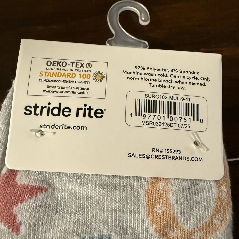 Surprize by Stride Rite Girls' Socks 3 - 3 Pair Packs